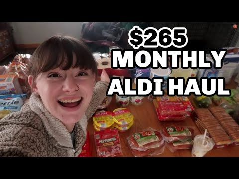 February 2022 Aldi Haul | Once a Month Family Aldi Grocery Shopping Haul | Cassandra Smet