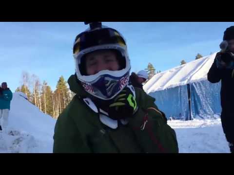 Daniel Bodin Lands Huge Double Backflip on a Snowmobile!