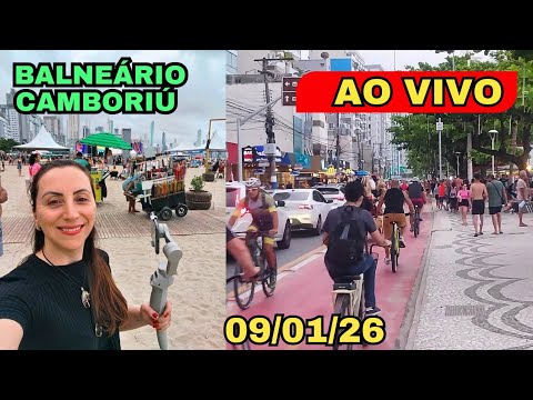 🔴 Balneário Camboriú ao vivo 09/01/26 | Praia Central, clima do dia e movimento da cidade! #anabc