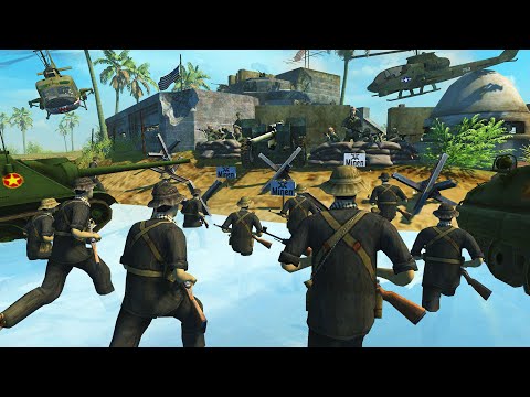 Can US Marines Hold Fort vs 10,000 VIET CONG? - Men of War: Vietnam War Mod Battle Simulator