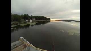 preview picture of video 'Catching a (small) largemouth bass on a popper fly in Ontario.'