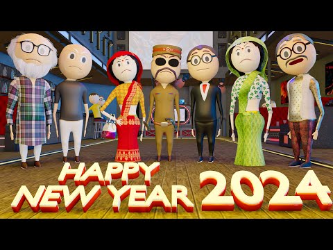 HAPPY NEW YEAR 2024 - COMEDY SWAG / NAYA SAAL / KANPURIYA JOKES / DESI COMEDY VIDEOS