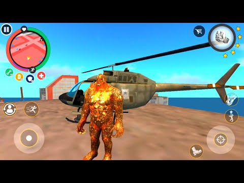 Rope Hero Vice Town New Update | Mutant Tower To Tower Jump | Stone Fight On Army Base With New Gun