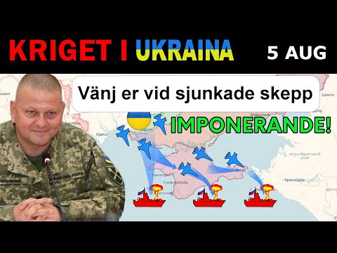 5 Aug: Genidrag. Ukrainarna Tillämpar NY TAKTIK OCH FÖRSTÖR TVÅ RYSKA FARTYG | Kriget i Ukraina