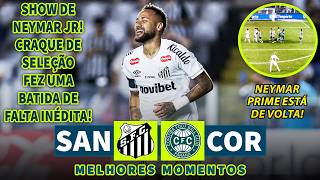 NEYMAR FEZ COBRANÇA DE FALTA INÉDITA | Santos x Coritiba | Melhores Momentos (COMPLETO) | 22/04/2026