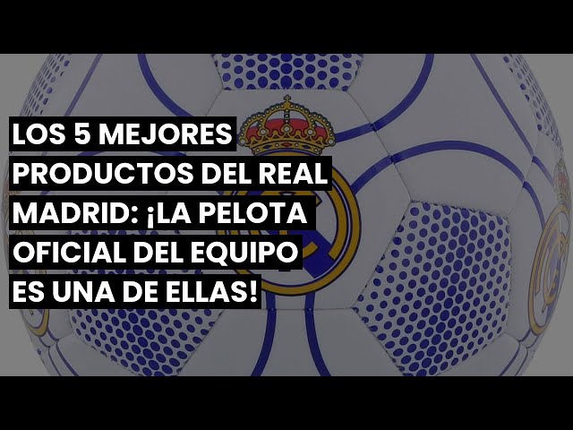 Vídeo relacionado con Real Madrid Balón diseño pixelado Talla 5 tamaño Similar al reglamentario Producto Oficial