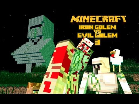 IRON GOLEM vs EVIL GOLEM 3 (made in mine-imator) MINECRAFT animation