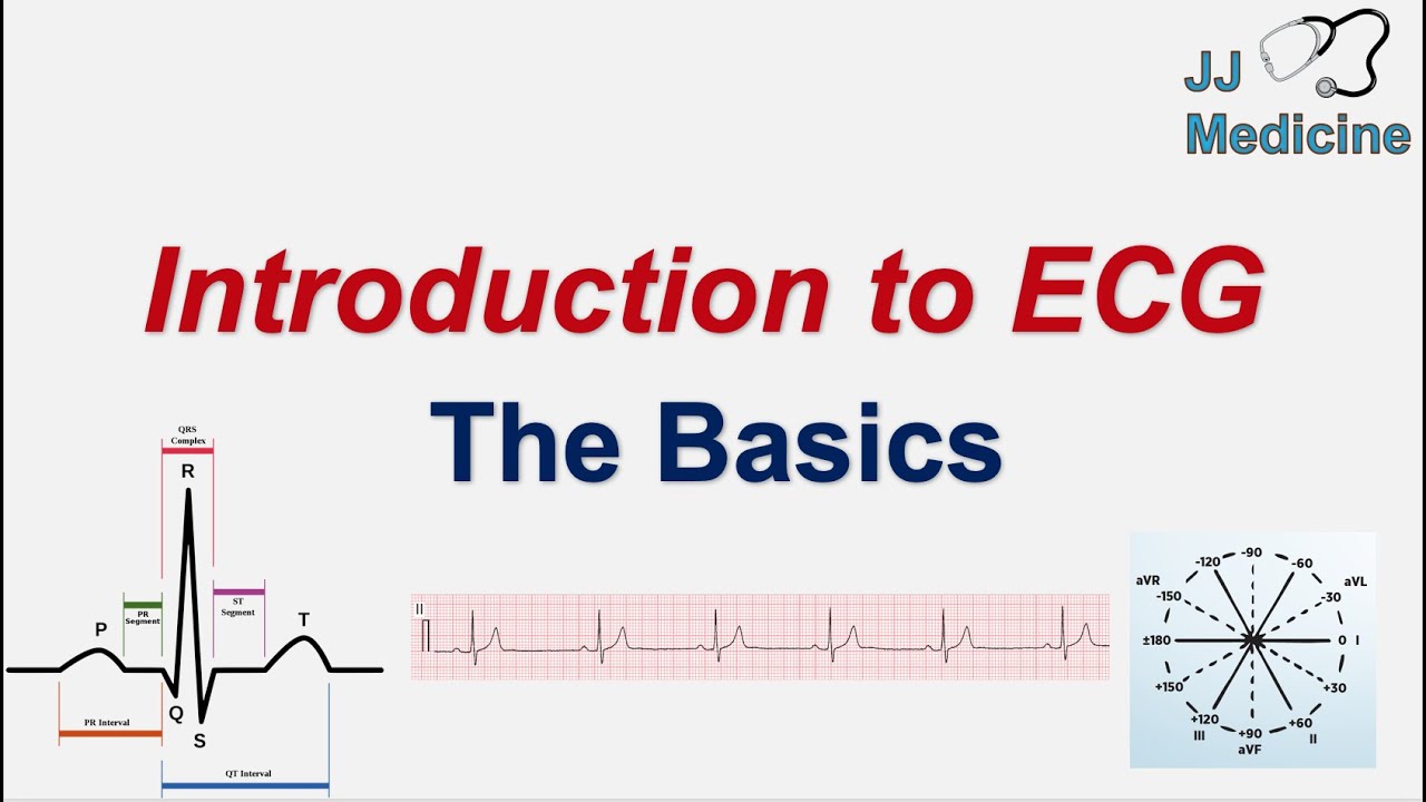 Introduction to ECG | The Basics | ECG Paper, PQRST wave, Rate, Rhythm, Axis and Interval