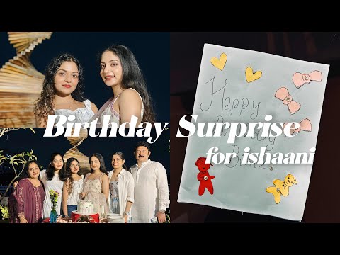 Surprise handmade card for Ishaani🎂🧸🫶🏻| Hansika Krishna