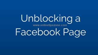 How to UnBlock Facebook Page to get Posts on wall