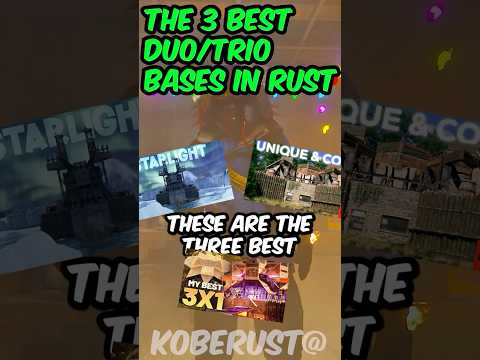 3 Best Duo/Trio Rust bases #rust #rustbasedesign #rustbasebuild #rustgame #rustconsole #survival