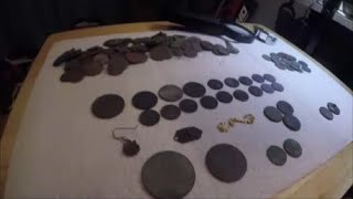 Beach Metal Detecting NH 18 Silver coins and Gold