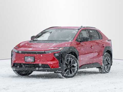 2026 Toyota bZ XLE AWD in Supersonic Red for sale at Jackson's Toyota in Barrie, ON