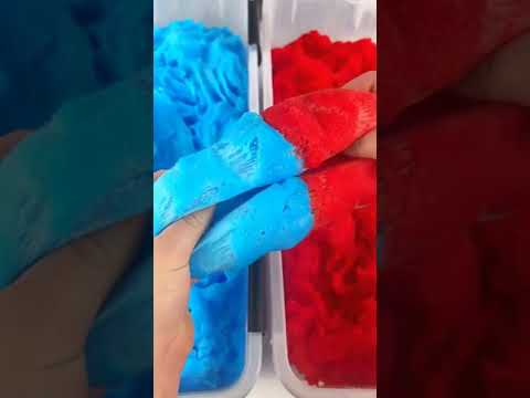 blue and red slimes #slime