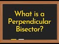 What is a Perpendicular Bisector Calculator Video