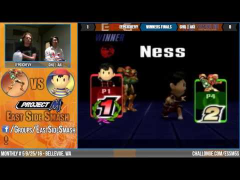ESS Monthly #5: [ePG] Chevy (Samus) Vs GHQ | Aki (Ness) - Winners Finals - Project M