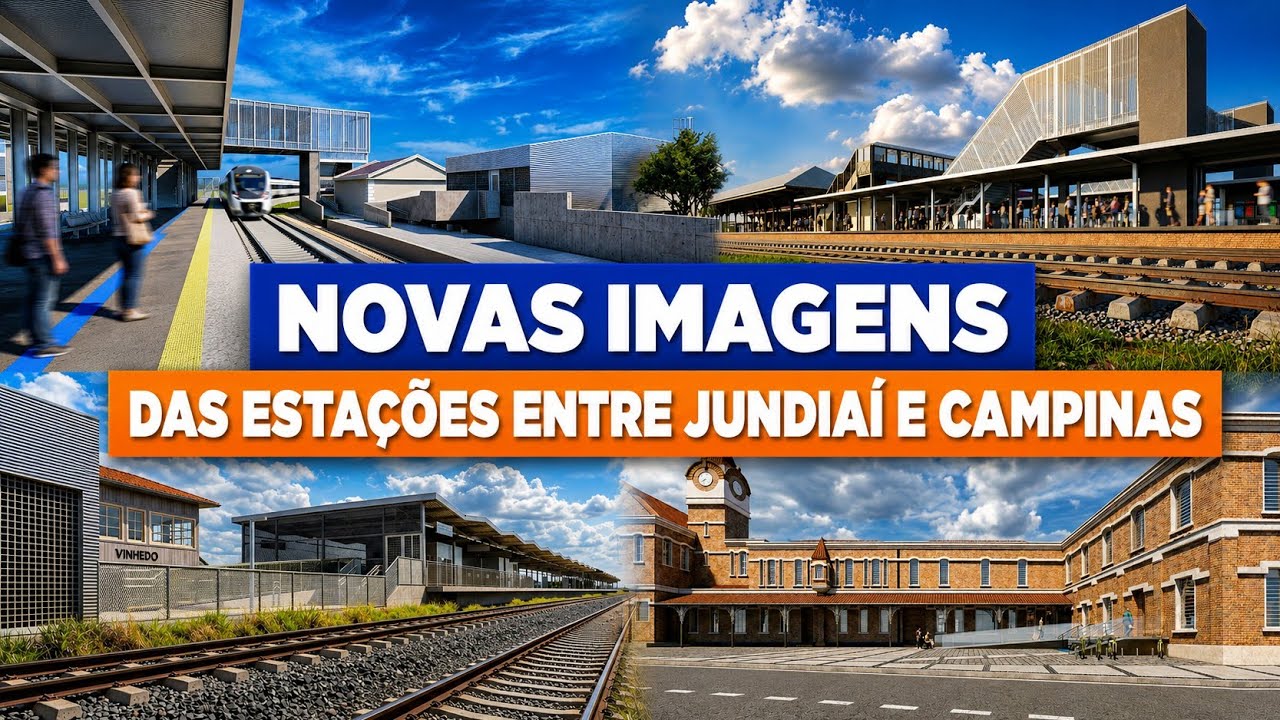 TIC TRENS MOSTRA COMO SERÃO AS ESTAÇÕES DE JUNDIAÍ A CAMPINAS