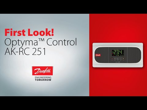 Introducing the Optyma™ Control, AK-RC 251 electronic temperature controller