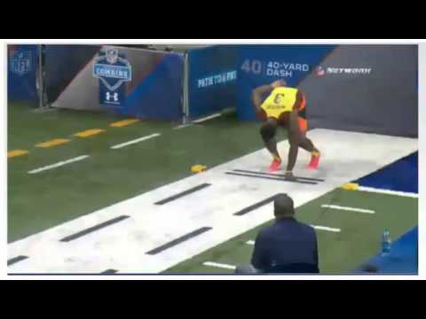Terron Armstead's Incredible 40 yd Dash