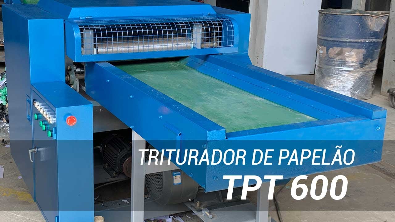 Watch Trituradora Industrial de Papel e Cartão TPT 600 Now Trituradora Industrial de Papel e Cartão TPT 600
