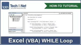 How to use a WHILE Loop in Excel VBA