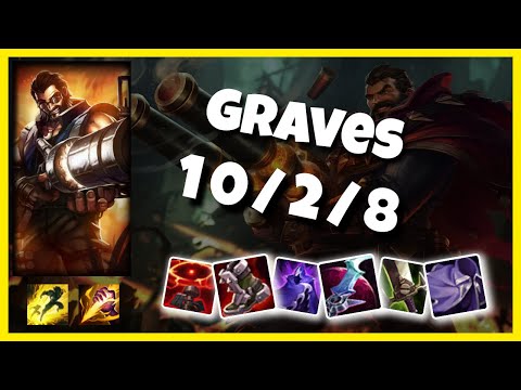 Graves vs Lillia EU Challenger JUNGLE (10/2/8) Gameplay Replay - Patch 10.24