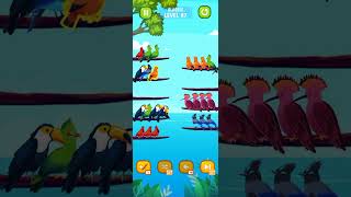 Bird sort color puzzle level 87 gameplay walkthrough solution Android gameplay #short #game