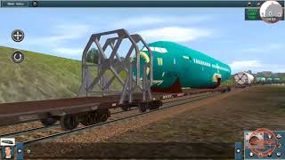 ER NS Heritage Unit Long Tank car and Aircraft fuselage addon trainz simulator