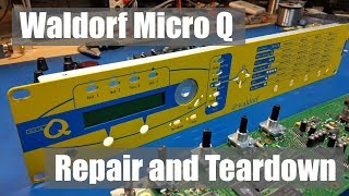 Video thumbnail for Waldorf Micro Q Repair and Teardown by bradthx