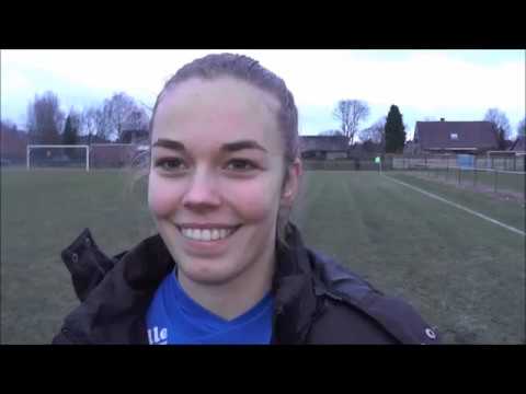 Lore Op de Beeck na KRC Genk Ladies B - OH Leuven B op 16.12.2017