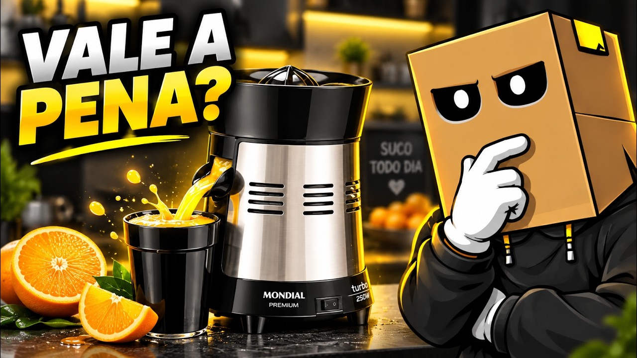 Miniatura da avaliação em vídeo de Extrator de Sucos Mondial Turbo Premium E-10 Preto/Inox