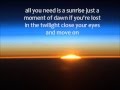 Sunrise - Brandon Heath 