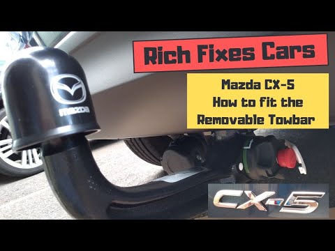 Mazda CX-5 KF 2017-onwards - How to fit the detachable Towbar