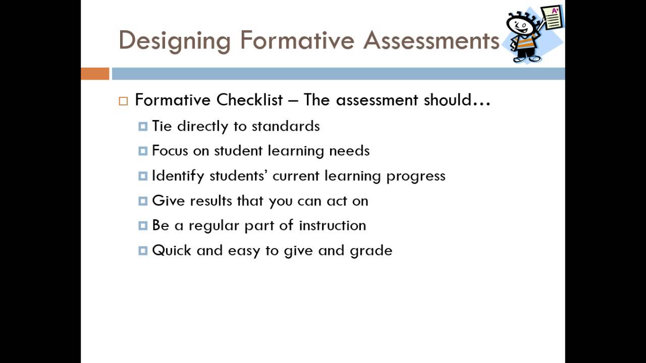 Designing Formative Assessments 2 Examples