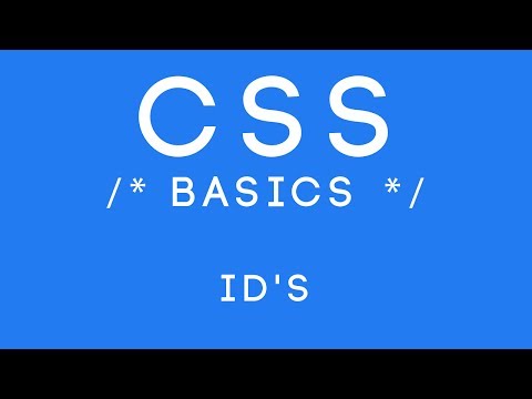 CSS Basics Tutorial 3 ID Styling