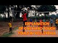 Explanation of one hand touch fouls in volleyball