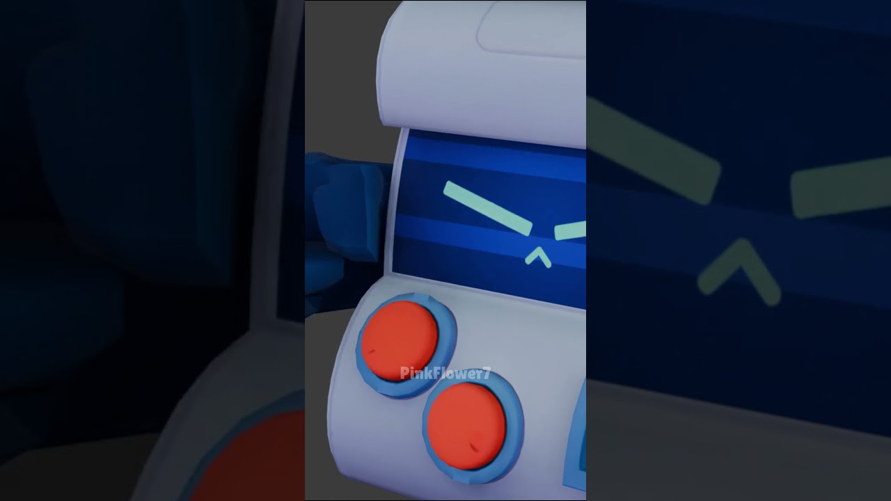 8-Bit presses his button until he explodes #brawlstars #animation #blender