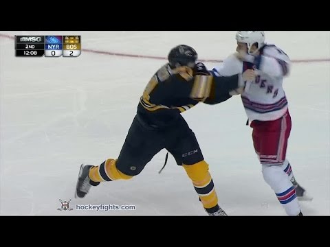 Tanner Glass vs Adam McQuaid