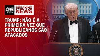 Vídeo: Trump após tiroteio em jantar: Peço que resolvamos as nossas diferenças em paz” | CNN BRASIL