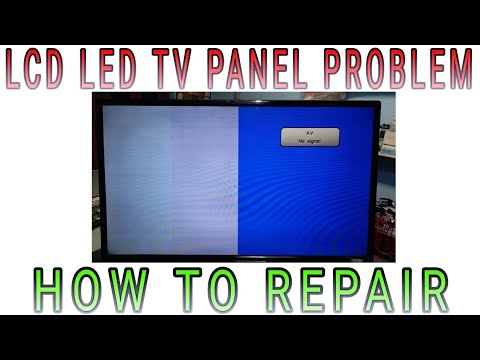 LCD LED TV 40" PHILIPS  HALF PICTURE IS OK AND HALF PICTURE IS WHITE  PROBLEM SOLVED