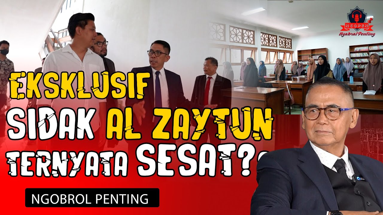SIDAK AL-ZAYTUN DAN PANJI GUMILANG, PABLO BENUA CECAR PERTANYAAN MENOHOK !