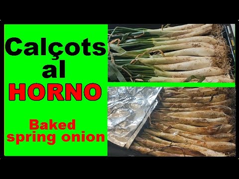 ✅👉Como hacer calçots en casa en el horno. Cebolletas al estilo de Cataluña, como comer los calçots