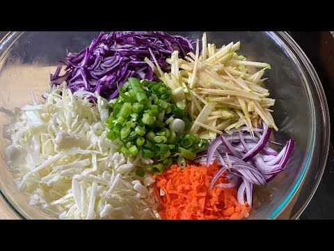 Weight Loss Salad Recipe | Carrot Cabbage and Apple | So fresh and Crunchy