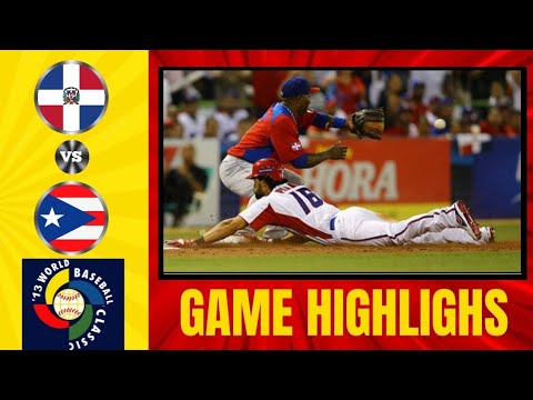 WBC13 | Rep.Dominicana vs Puerto Rico | Grupo C | Primera Ronda | 10.03.2013 | San Juan,Pto.Rco.