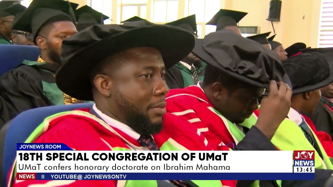 18TH special congregation of UMaT: UMaT confers honorary doctorate on Ibrahim Mahama.