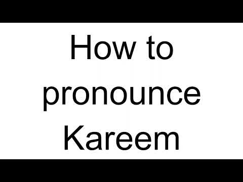 How to Pronounce Kareem (Arabic)