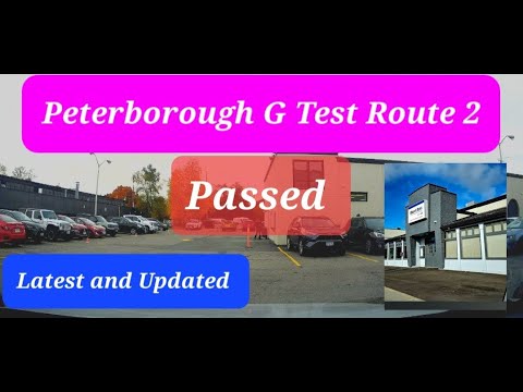 Peterborough G Test Route #2 Latest and Updated in Ontario Canada | Peterborough G Test Route No. 2