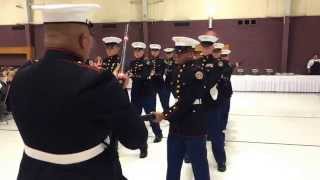 preview picture of video 'Portage High School MCJROTC Birthday Ball - Honor Guard 2014'