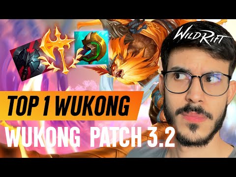 MUDANÇAS NA JUNGLE PATCH 3.2 - TOP 1 WUKONG CHALLENGER | Wild Rift #126