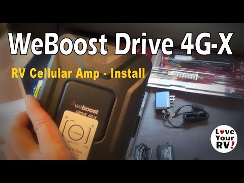 weBoost Drive 4G-X RV Trucker Cell Booster Installation